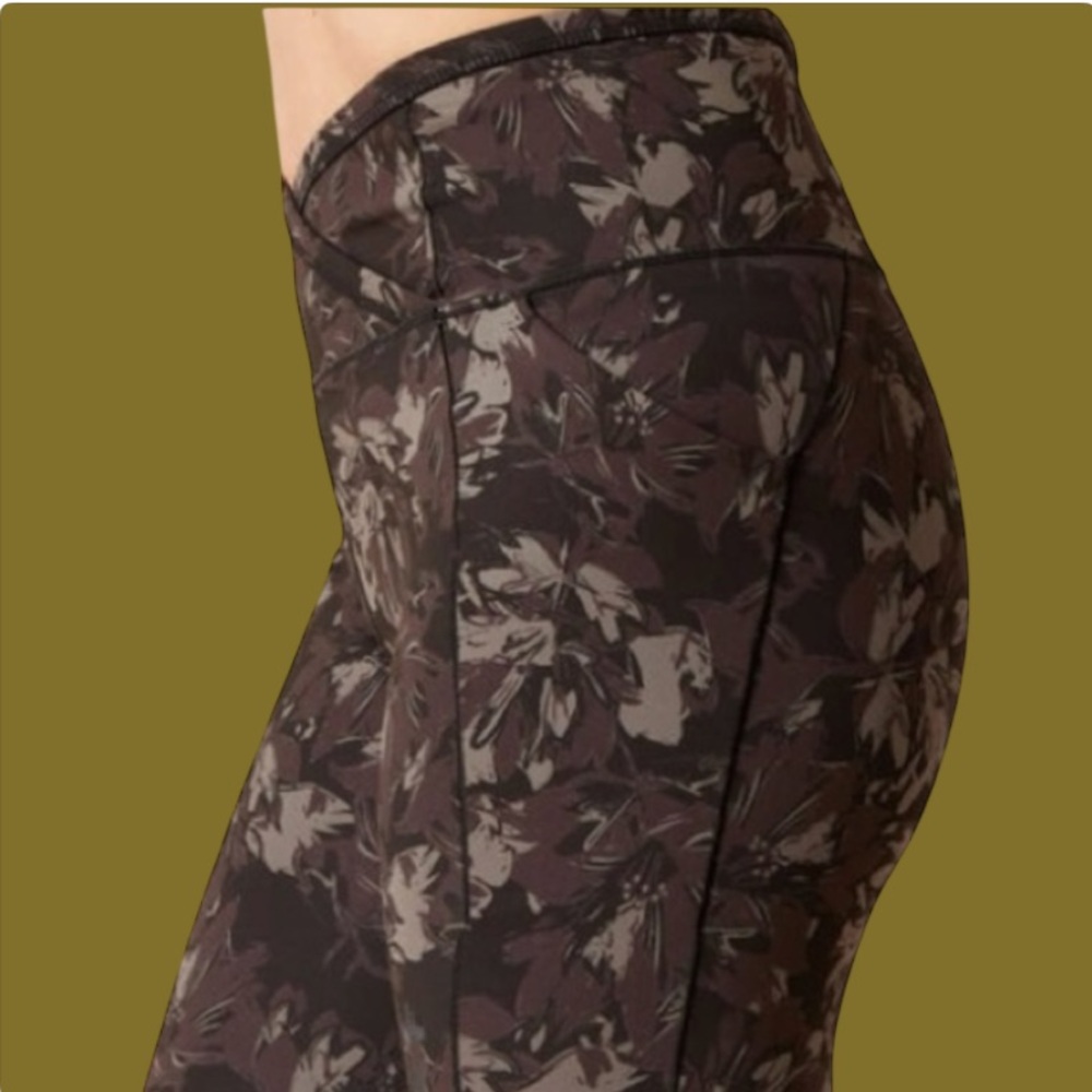 ARIAT EOS ETCH HALF GRIP FULL LENGTH RIDING TIGHTS IN BLACK FLORAL SZ LARGE - Picture 10 of 10
